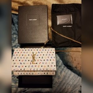 YSL authentic chain wallet